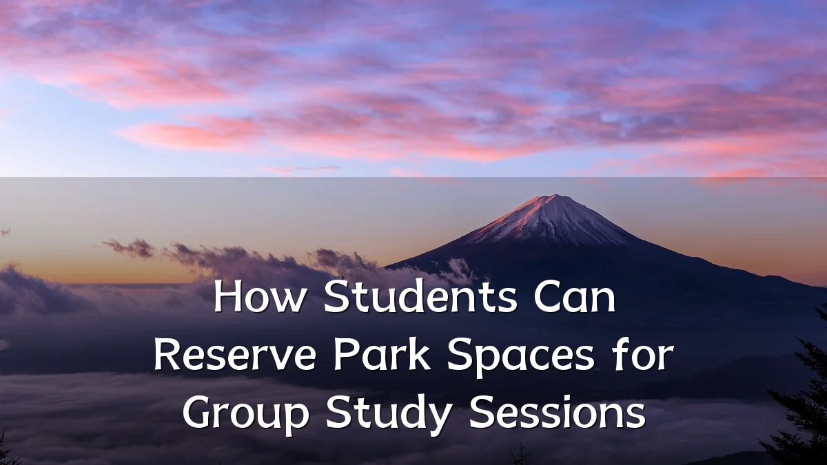 How Students Can Reserve Park Spaces for Group Study Sessions