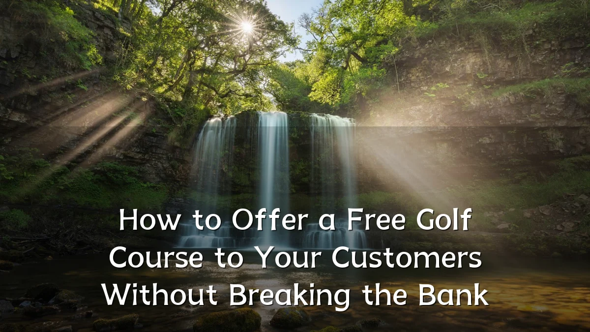 How to Offer a Free Golf Course to Your Customers Without Breaking the Bank