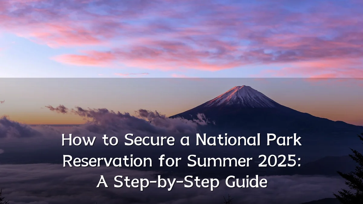 How to Secure a National Park Reservation for Summer 2025: A Step-by-Step Guide