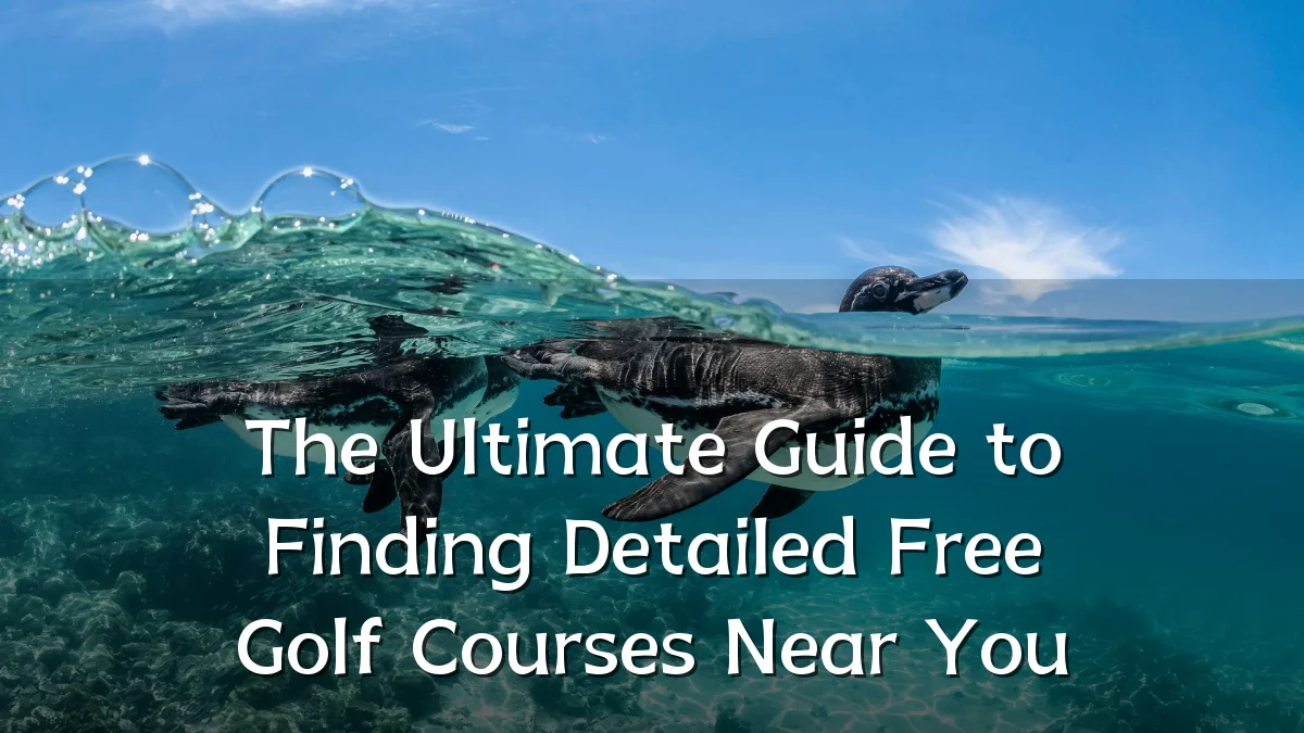 The Ultimate Guide to Finding Detailed Free Golf Courses Near You