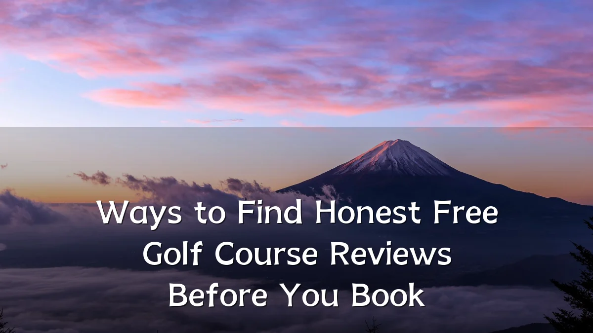 Ways to Find Honest Free Golf Course Reviews Before You Book