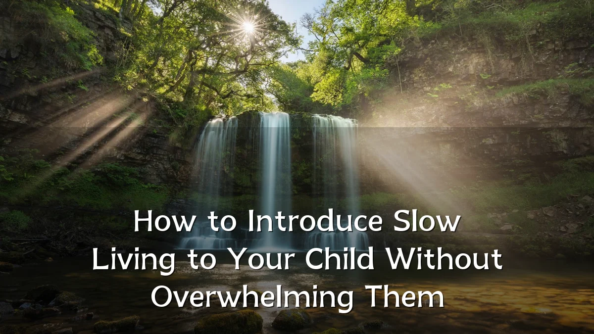 How to Introduce Slow Living to Your Child Without Overwhelming Them
